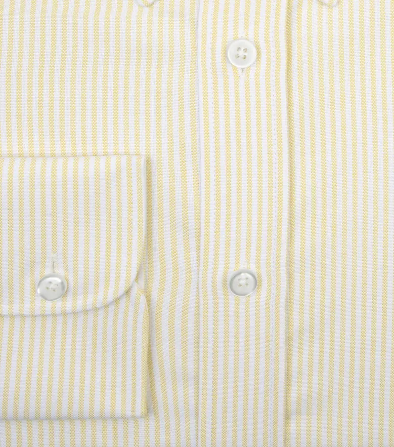 Easy-iron plain white poplin shirt
