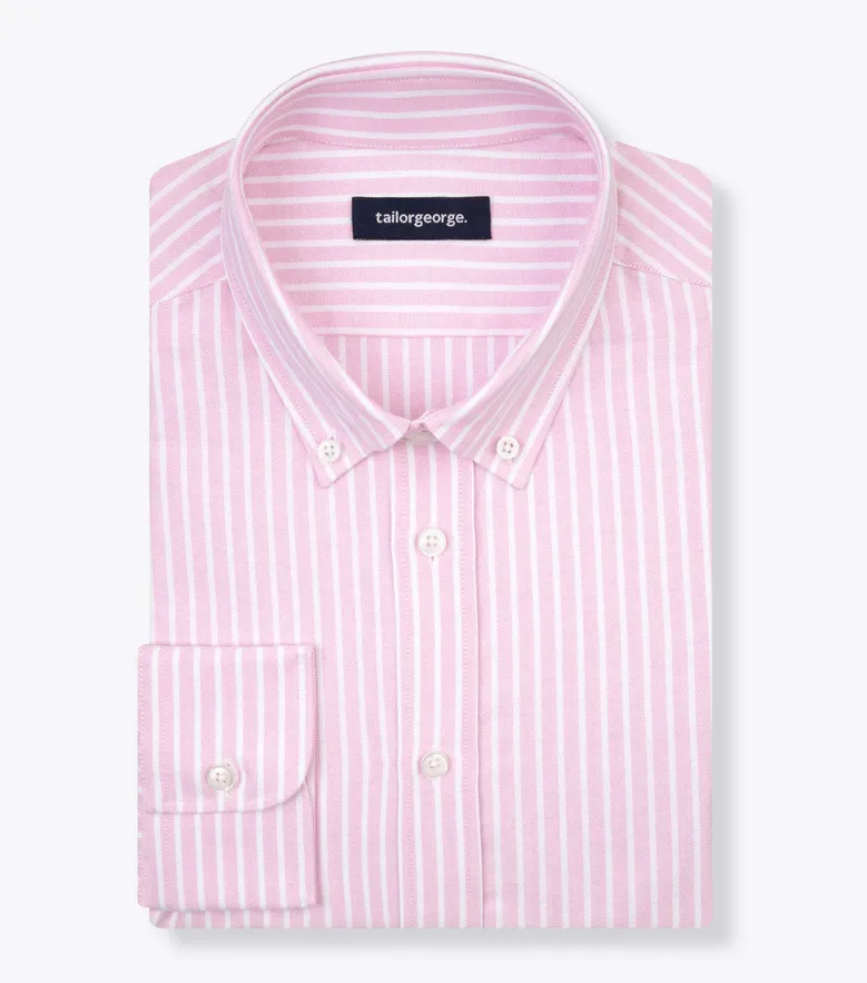 Easy-iron plain white poplin shirt