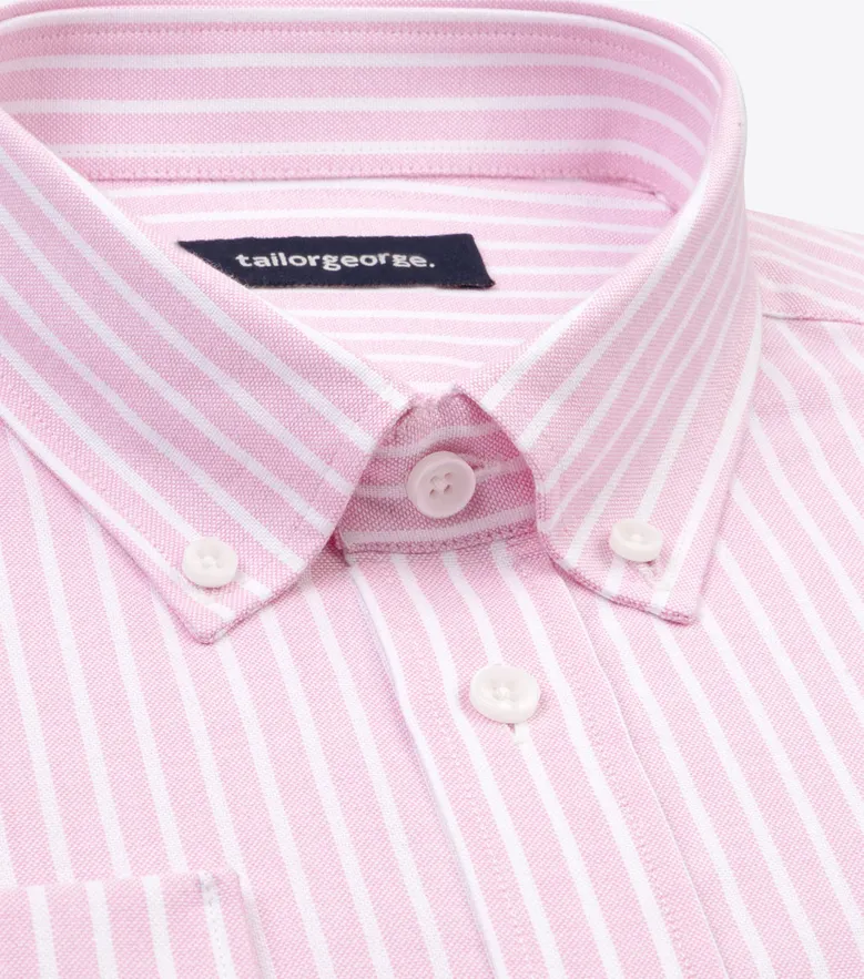Easy-iron plain white poplin shirt