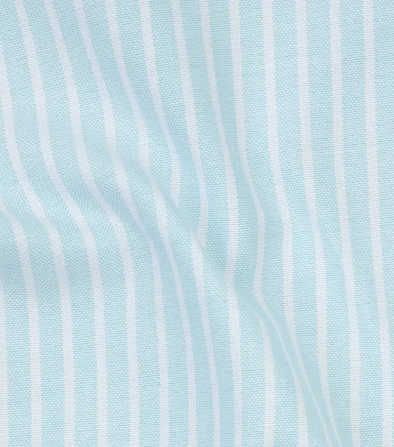 Easy-iron plain white poplin shirt