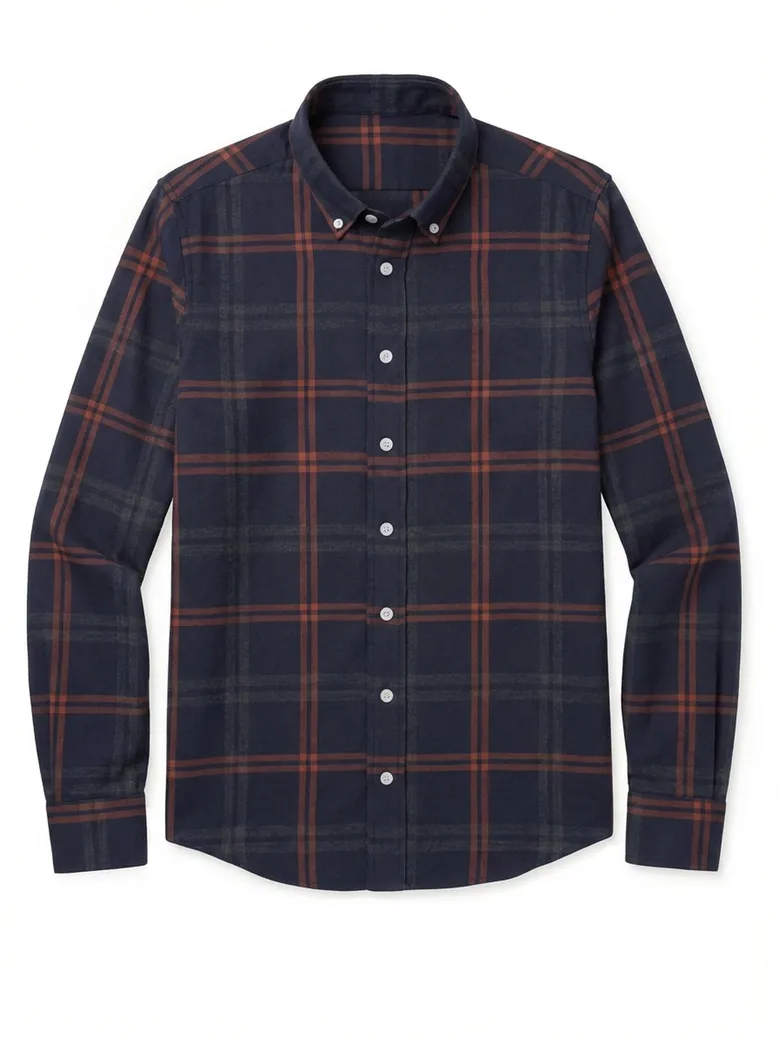 Easy-iron plain white poplin shirt