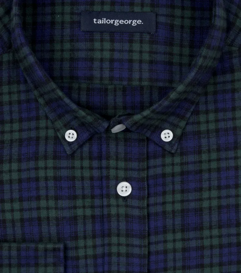 Easy-iron plain white poplin shirt