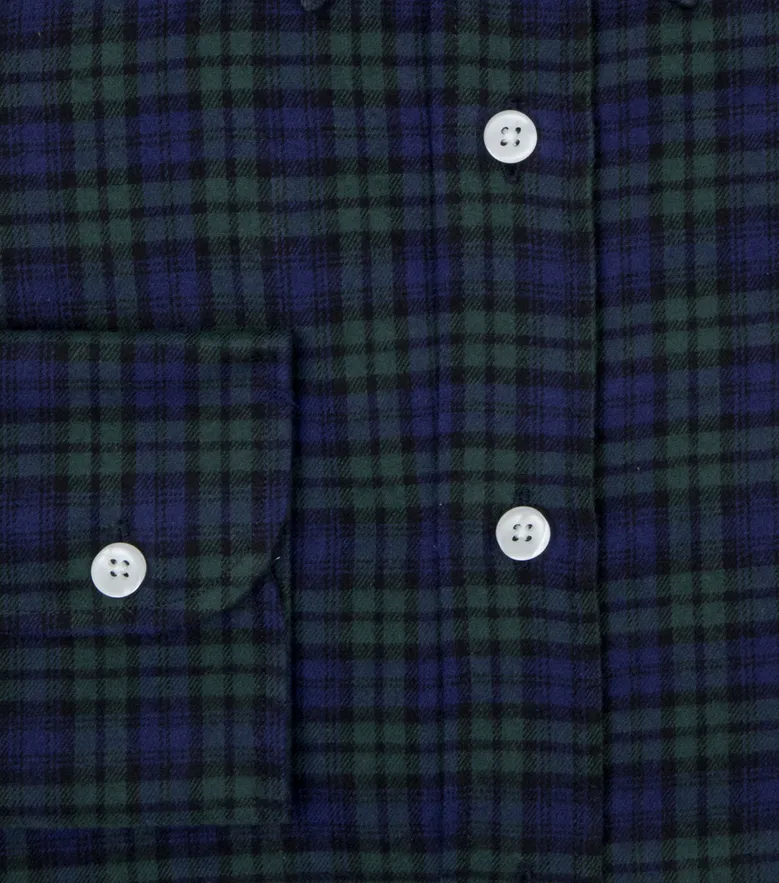Easy-iron plain white poplin shirt