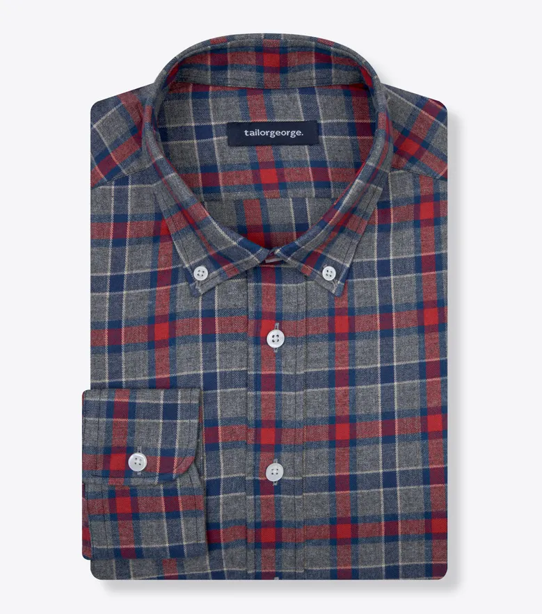 Easy-iron plain white poplin shirt