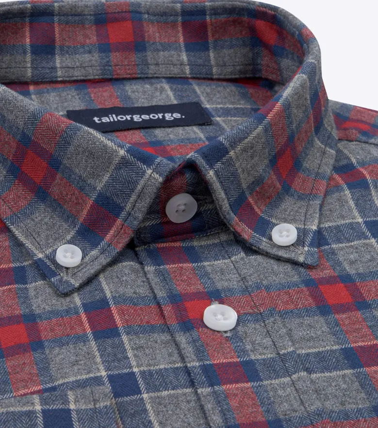 Easy-iron plain white poplin shirt