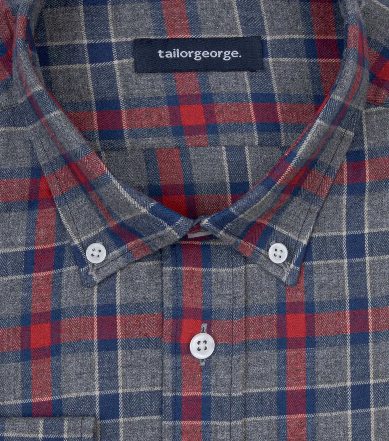 Easy-iron plain white poplin shirt