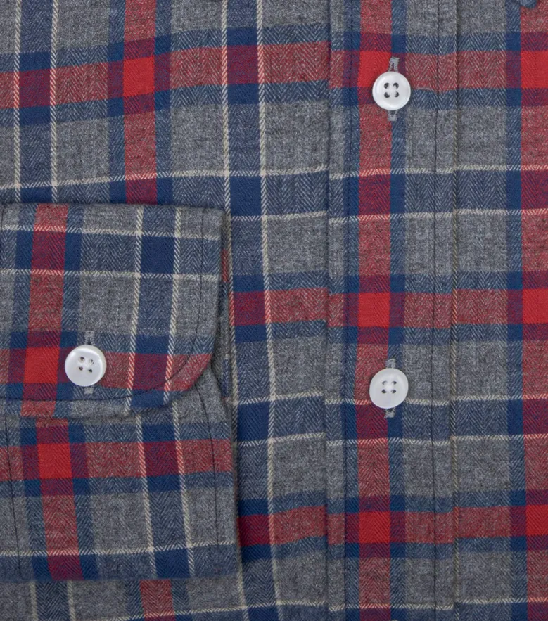 Easy-iron plain white poplin shirt