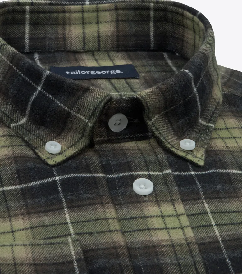 Easy-iron plain white poplin shirt