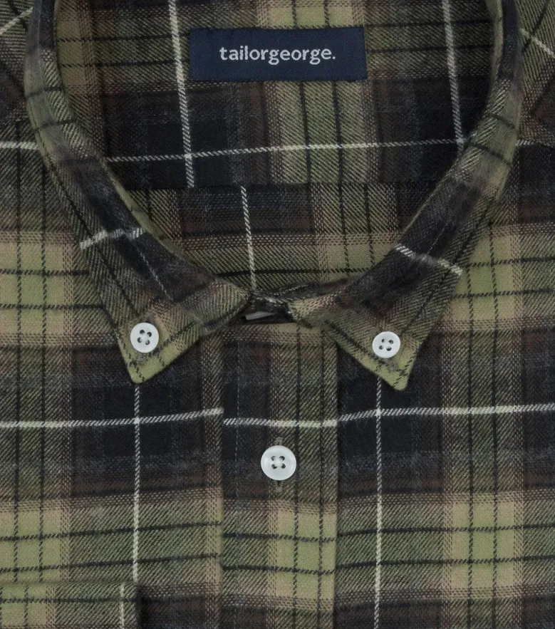 Easy-iron plain white poplin shirt
