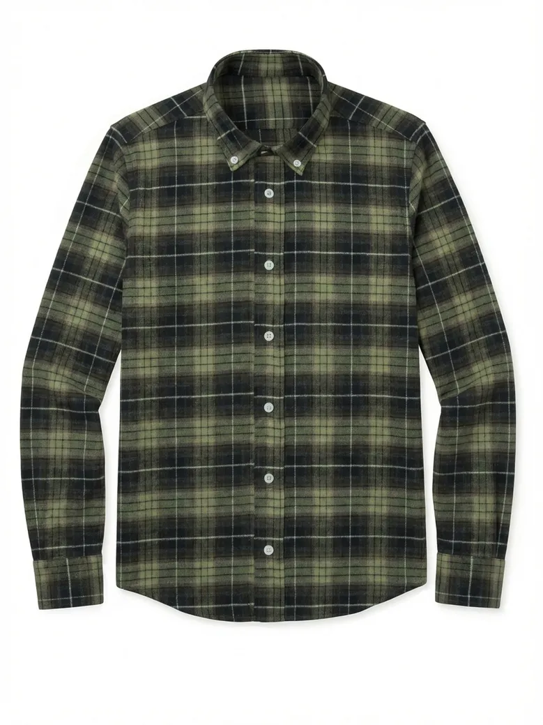 Easy-iron plain white poplin shirt