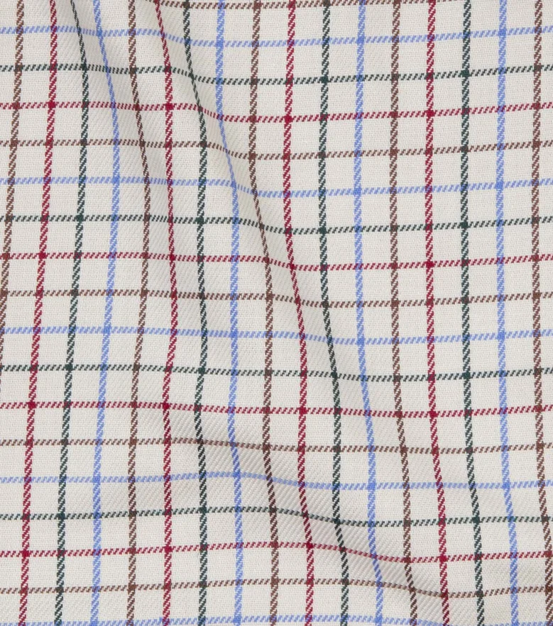 Easy-iron plain white poplin shirt