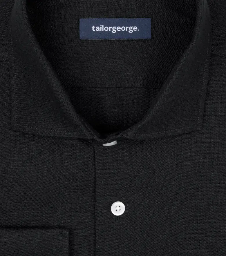 Easy-iron plain white poplin shirt