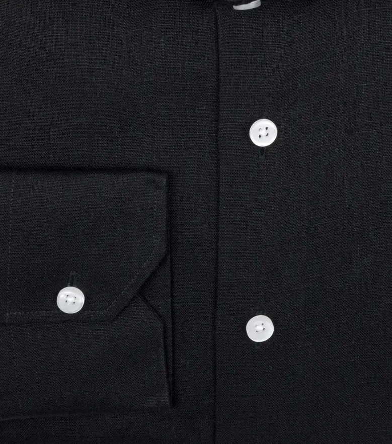 Easy-iron plain white poplin shirt