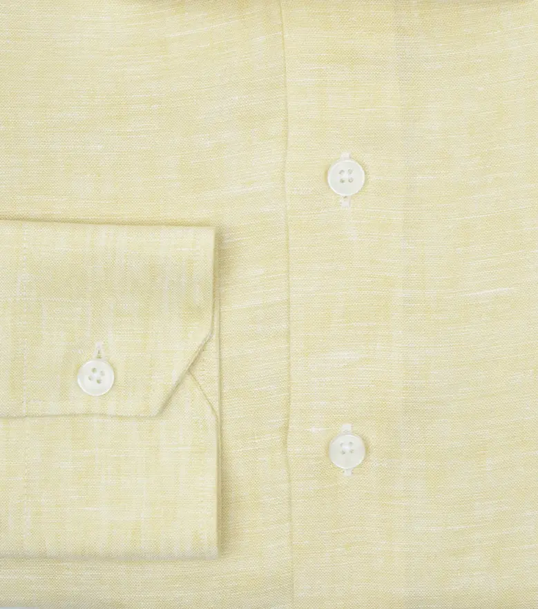 Easy-iron plain white poplin shirt