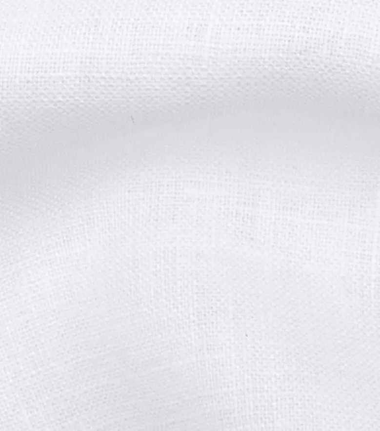 Easy-iron plain white poplin shirt