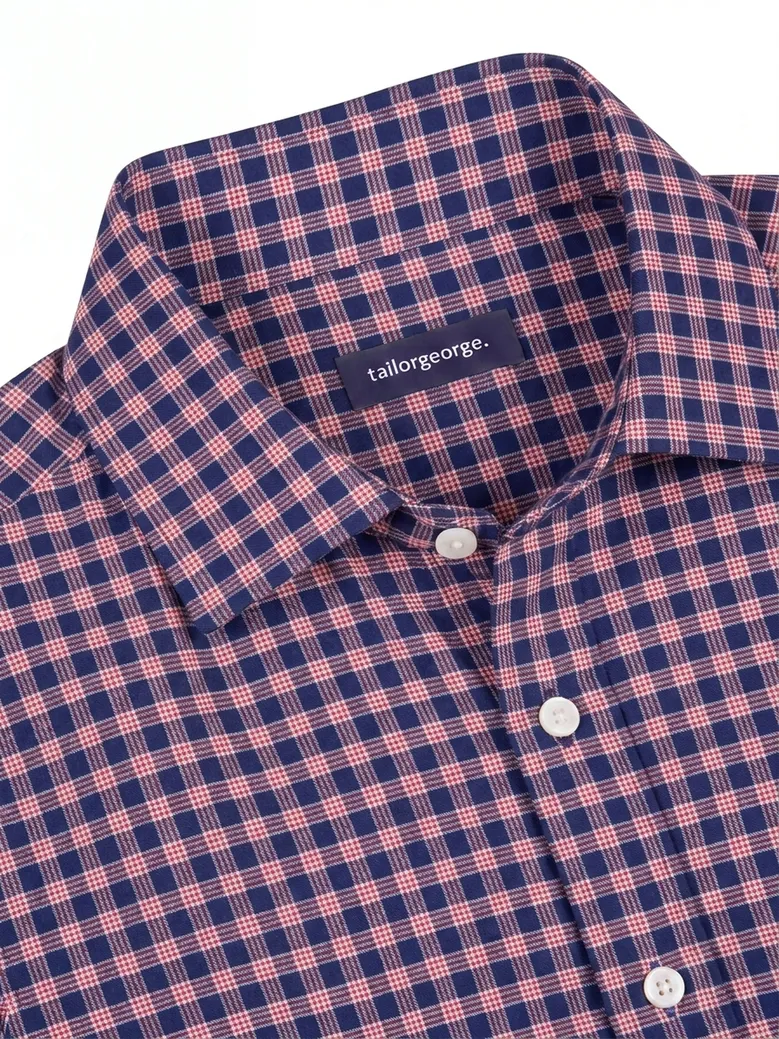 Easy-iron plain white poplin shirt