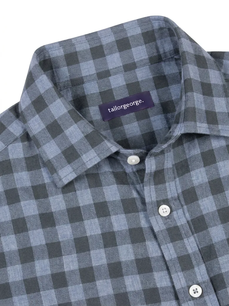 Easy-iron plain white poplin shirt