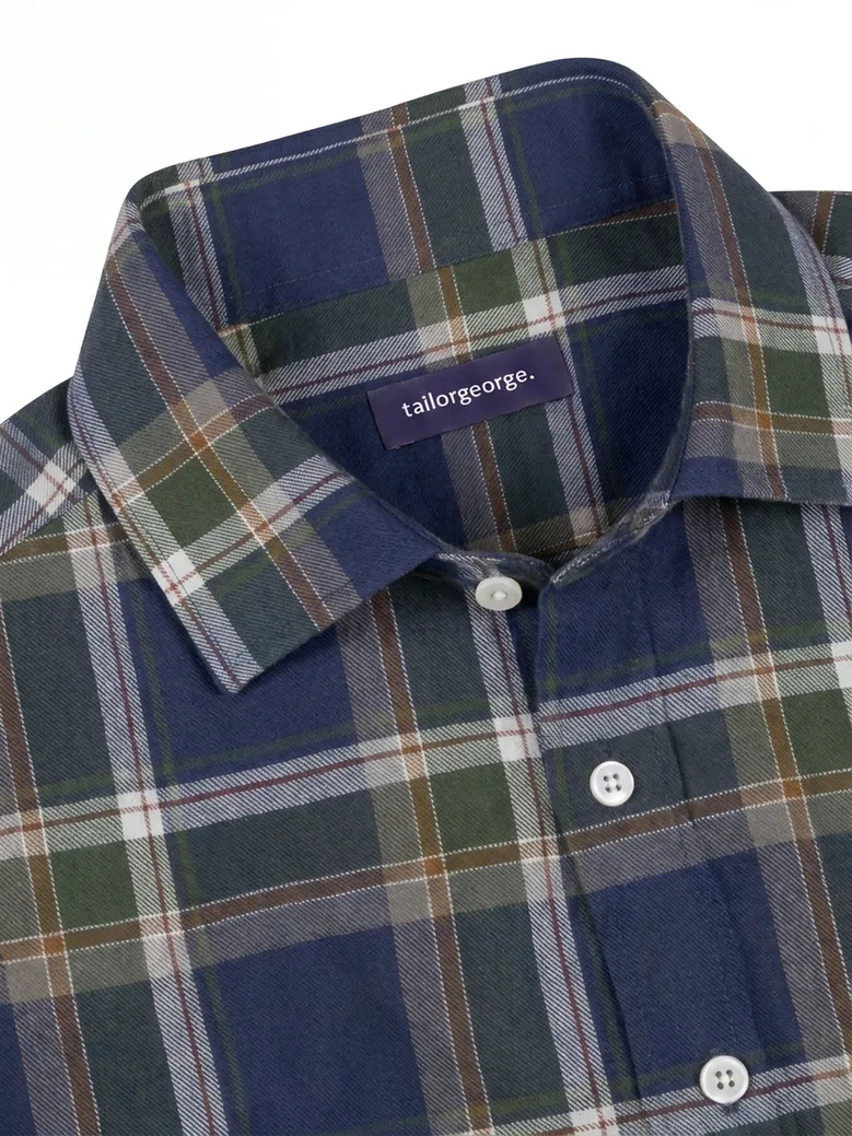Easy-iron plain white poplin shirt