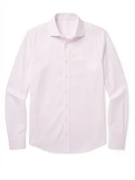 Easy-iron pale pink pinpoint shirt
