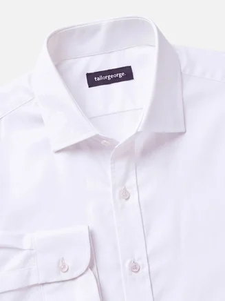 Easy-iron herringbone shirt