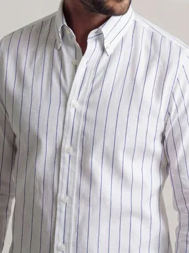 Blue striped linen shirt