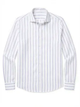 Blue striped linen shirt