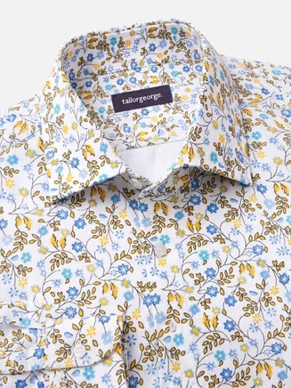 Printed poplin shirt