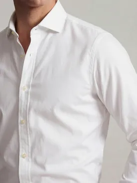 Plain white Oxford shirt
