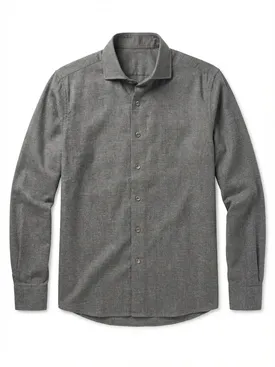 Plain brown Flannel Shirt