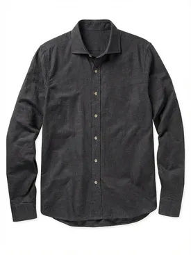 Plain brown flannel shirt