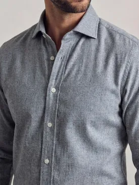Plain grey flannel shirt