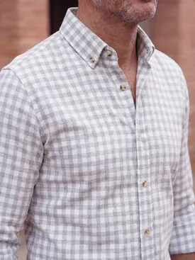Checked Gray Flannel shirt