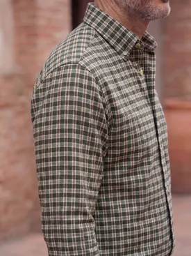 Checked green Flannel Shirt