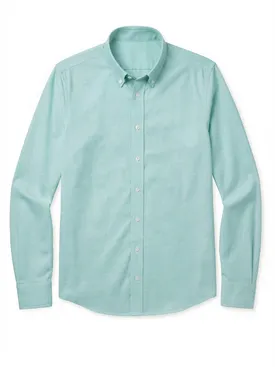 Plain green Oxford Shirt