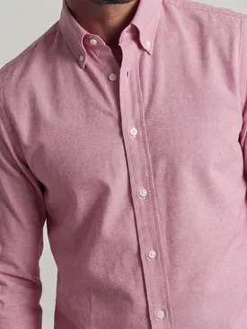 Solid red sport Oxford shirt