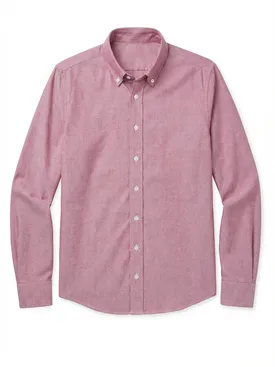 Solid red sport Oxford shirt