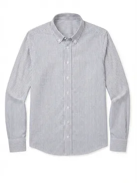 Striped Gray Oxford Shirt
