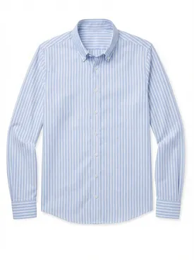 Striped sky blue Oxford Shirt