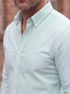 Striped green Oxford Shirt