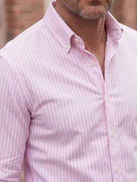 Striped pink Oxford Shirt