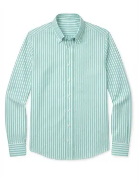 Striped green Oxford Shirt