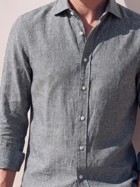 Thick and durable linen shirt