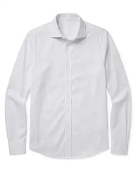 Grey Checked Poplin Shirt