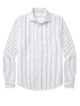 Black Striped Poplin Shirt