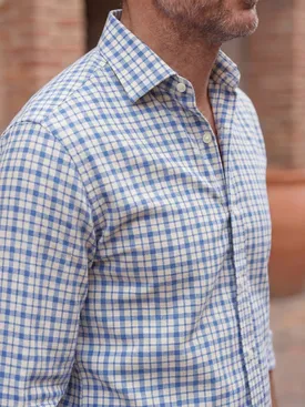 Blue Checked Oxford Shirt
