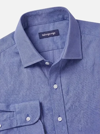 Solid Blue Oxford Shirt